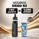 Pack Offre - Kit Pod Drag S2 avec PnP-X - Voopoo (new colors) 1+1x50ml