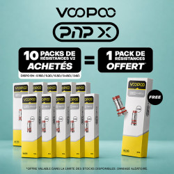 Pack Offre - Résistances PnP-X - Voopoo (pack de 5) 10+1