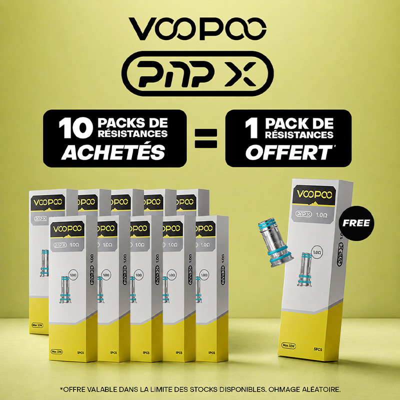 Pack Offre - Résistances PnP-X - Voopoo (pack de 5) 10+1