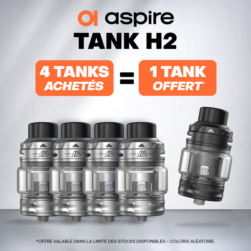 Pack Offre - Clearomiseur H2 7ml - Aspire 4+1