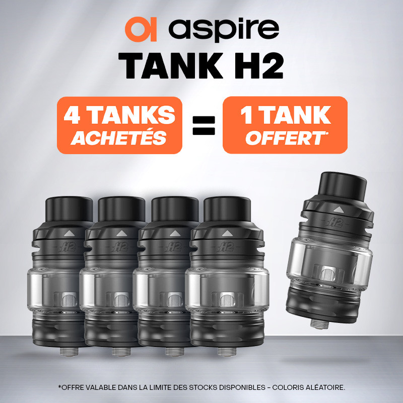 Pack Offre - Clearomiseur H2 7ml - Aspire 4+1