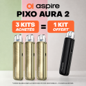 Pack Offre - Kit Pod Pixo Aura 2 1800mAh - Aspire 3+1