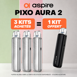 Pack Offre - Kit Pod Pixo Aura 2 1800mAh - Aspire 3+1