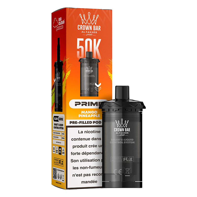 Cartouche HyperMax Prime Crown Bar 50K 20ml - Al Fakher