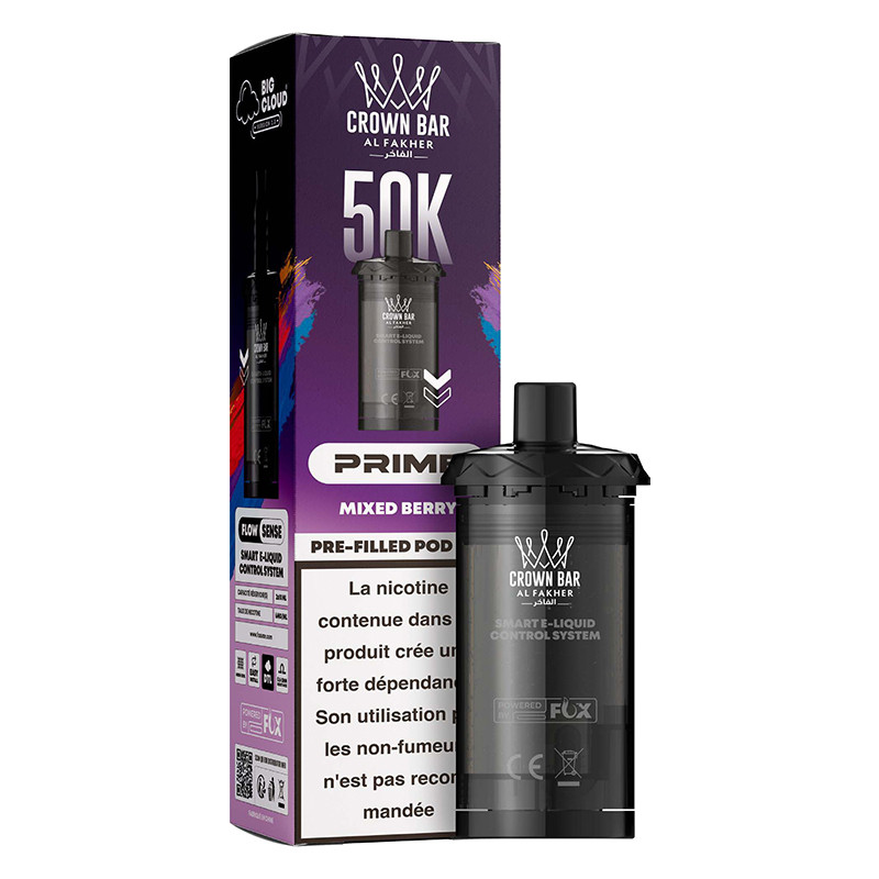 Cartouche HyperMax Prime Crown Bar 50K 20ml - Al Fakher