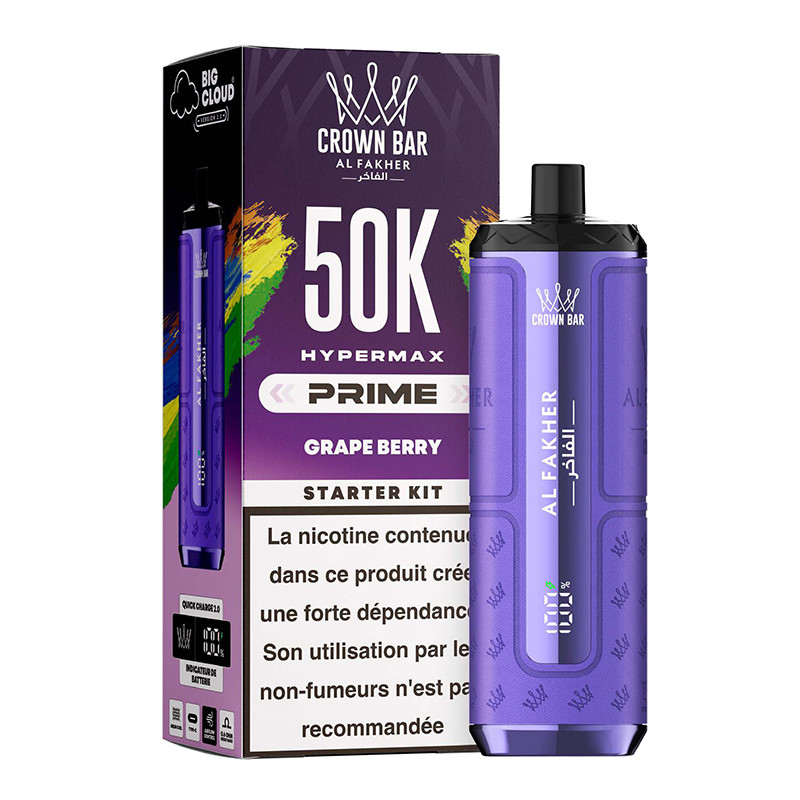 Puff HyperMax Prime Crown Bar 50K 1000mAh 20ml - Al Fakher