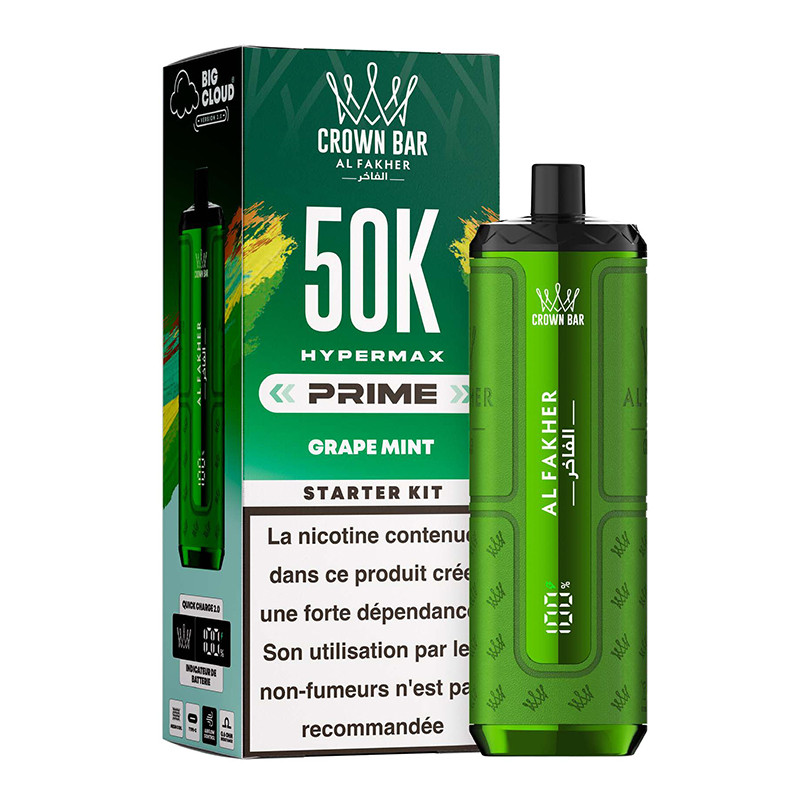 Puff HyperMax Prime Crown Bar 50K 1000mAh 20ml - Al Fakher