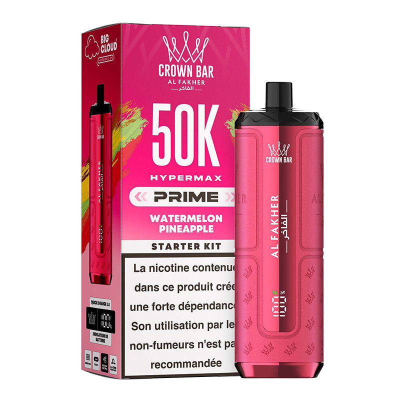Puff HyperMax Prime Crown Bar 50K 1000mAh 20ml - Al Fakher
