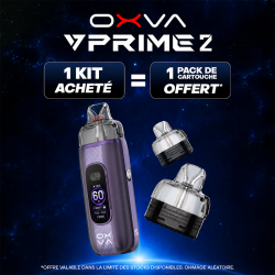 Pack Offre - Kit Pod VPrime 2 3400mAh - OXVA 1+1 pack de cartouches