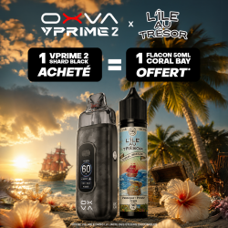 Pack Offre - Kit Pod VPrime 2 3400mAh - OXVA 1+1 L'Ile au Trésor 50ml