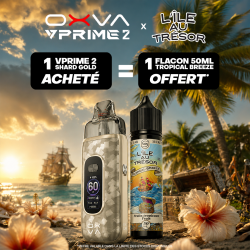 Pack Offre - Kit Pod VPrime 2 3400mAh - OXVA 1+1 L'Ile au Trésor 50ml