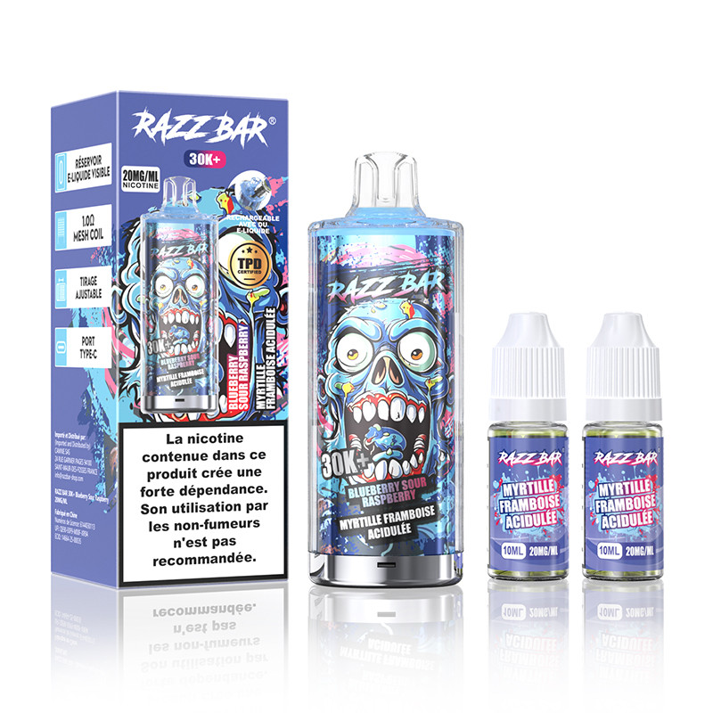 Puff Razz Bar 30K 650mAh 22ml - Razz Bar