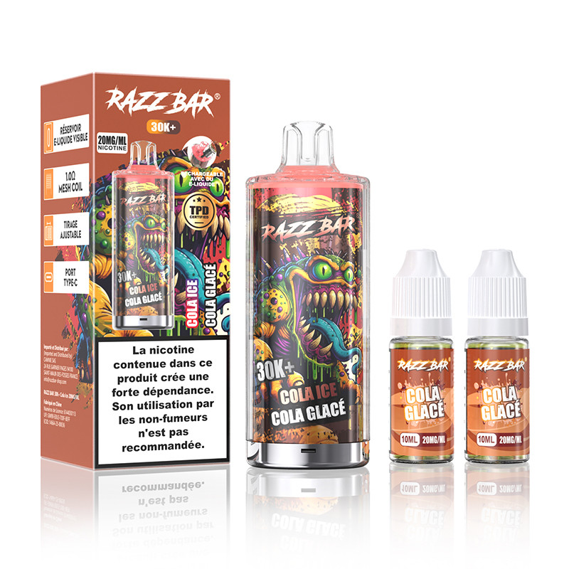 Puff Razz Bar 30K 650mAh 22ml - Razz Bar