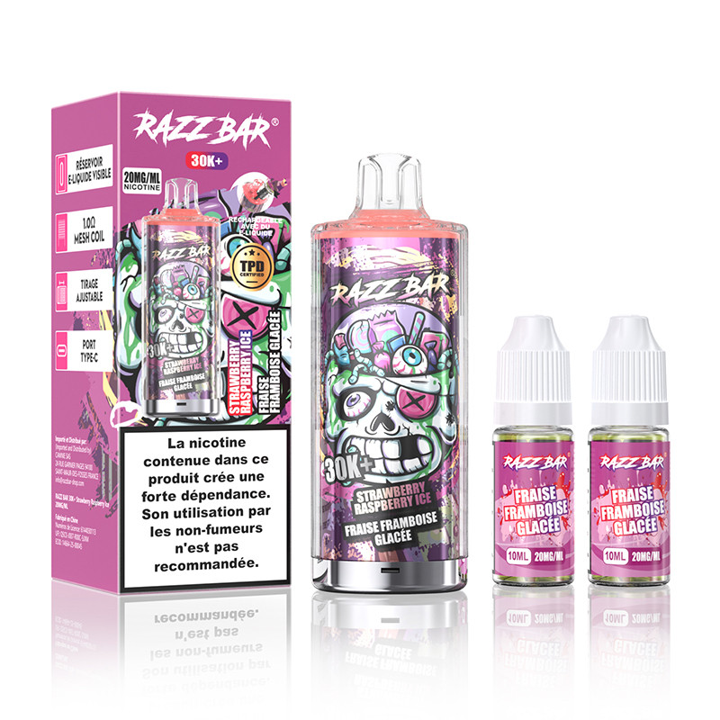 Puff Razz Bar 30K 650mAh 22ml - Razz Bar