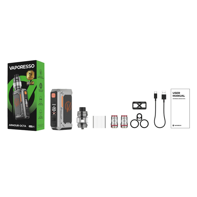 Kit Armour Octa 220w avec iTank T Dual Mesh 6ml - Vaporesso