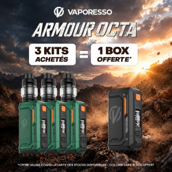 Pack Offre - Kit Armour Octa 220w avec iTank T Dual Mesh 6ml - Vaporesso 3+1 Box