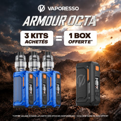 Pack Offre - Kit Armour Octa 220w avec iTank T Dual Mesh 6ml - Vaporesso 3+1 Box