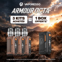 Pack Offre - Kit Armour Octa 220w avec iTank T Dual Mesh 6ml - Vaporesso 3+1 Box