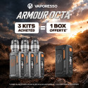 Pack Offre - Kit Armour Octa 220w avec iTank T Dual Mesh 6ml - Vaporesso 3+1 Box