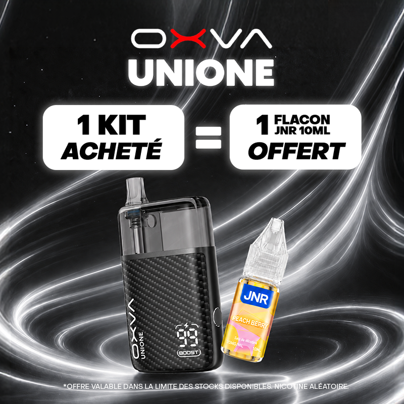 Pack Offre - Kit Pod Unione 1100mAh - OXVA 1+1 flacon 10ml JNR