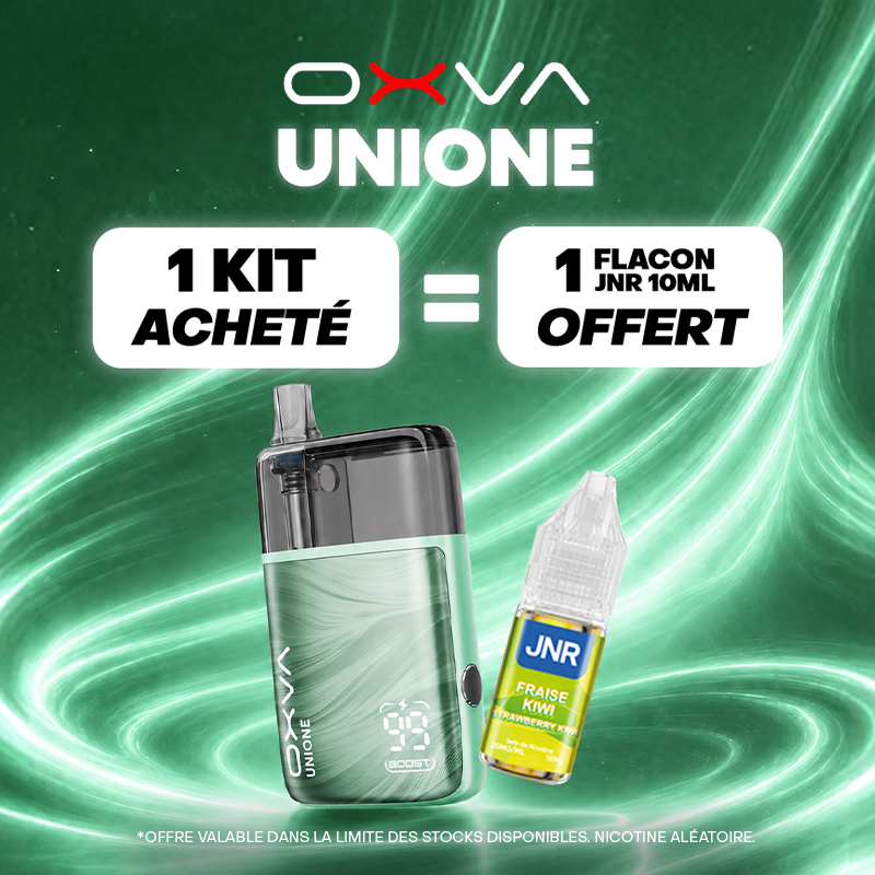 Pack Offre - Kit Pod Unione 1100mAh - OXVA 1+1 flacon 10ml JNR