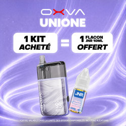 Pack Offre - Kit Pod Unione 1100mAh - OXVA 1+1 flacon 10ml JNR