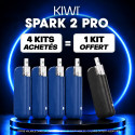 Pack Offre - Kit Pod Kiwi Spark 2 Pro 1400mAh - Kiwi Vapor 4+1