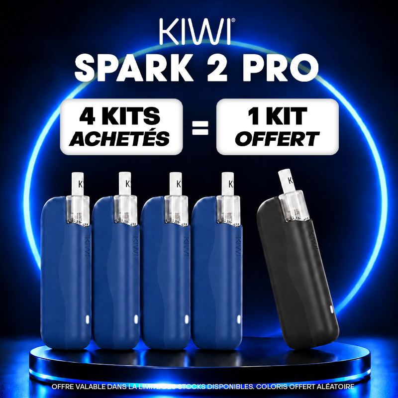 Pack Offre - Kit Pod Kiwi Spark 2 Pro 1400mAh - Kiwi Vapor 4+1