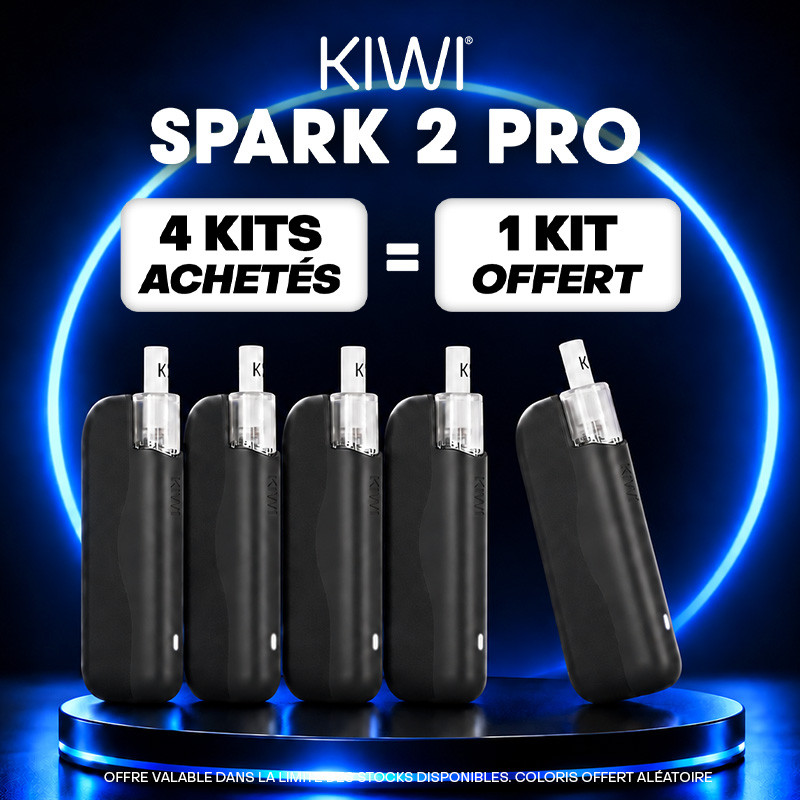Pack Offre - Kit Pod Kiwi Spark 2 Pro 1400mAh - Kiwi Vapor 4+1