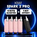 Pack Offre - Kit Pod Kiwi Spark 2 Pro 1400mAh - Kiwi Vapor 4+1