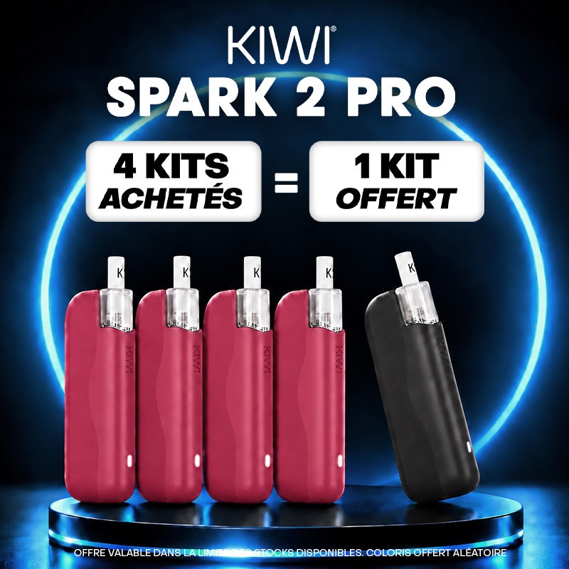Pack Offre - Kit Pod Kiwi Spark 2 Pro 1400mAh - Kiwi Vapor 4+1