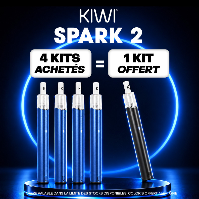 Pack Offre - Kit Pod Kiwi Spark 2 800mAh - Kiwi Vapor 4+1