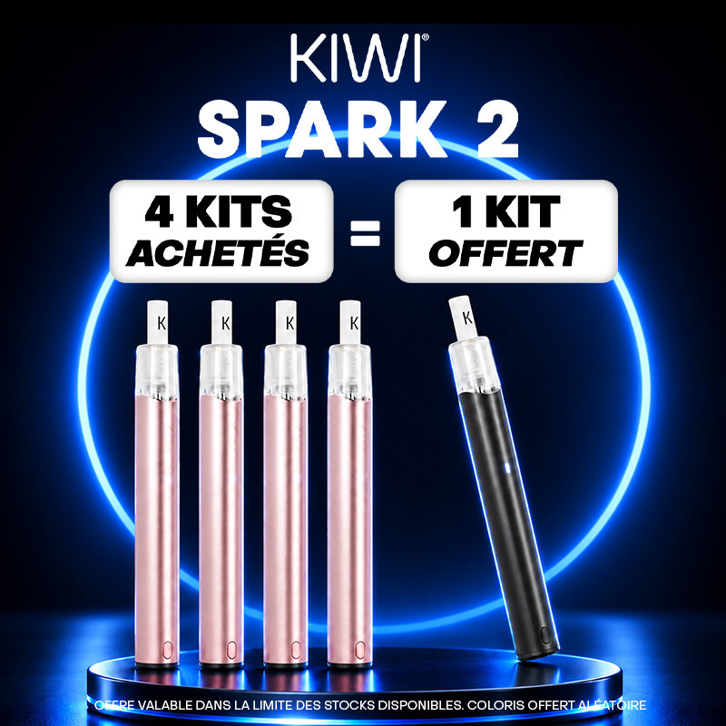 Pack Offre - Kit Pod Kiwi Spark 2 800mAh - Kiwi Vapor 4+1