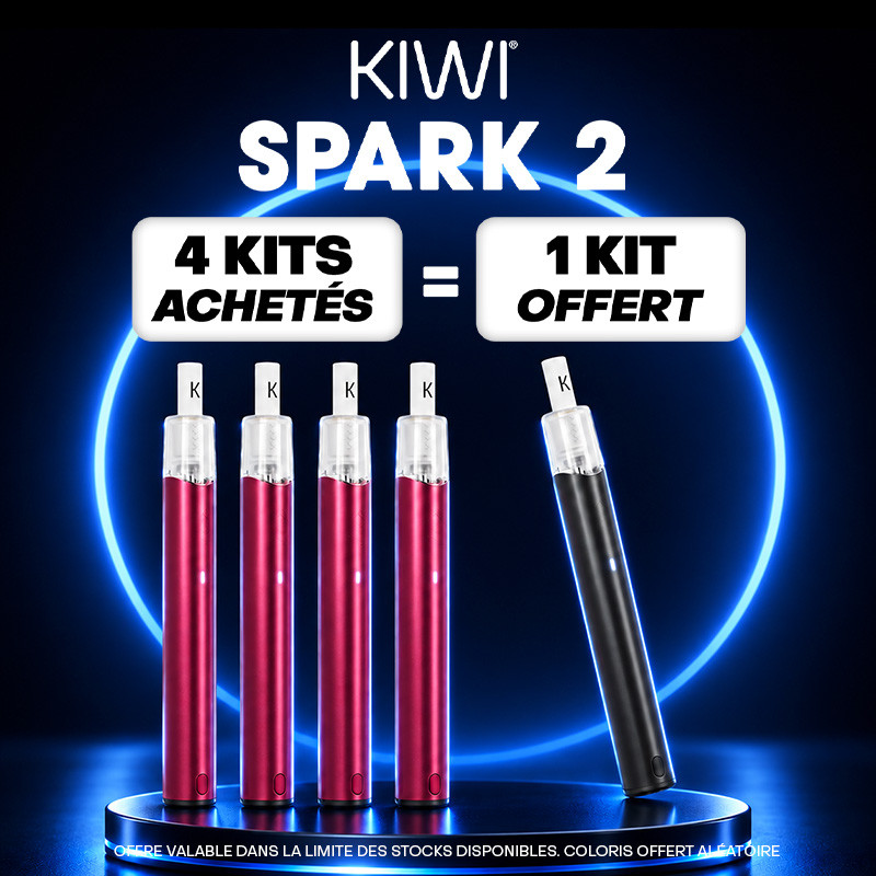 Pack Offre - Kit Pod Kiwi Spark 2 800mAh - Kiwi Vapor 4+1