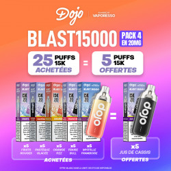 Pack Offre - Puff Dojo Blast 15K 20mg - Dojo by Vaporesso 25+5