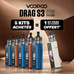 Pack Offre - Kit Pod Drag S3 avec PnP-X MTL - Voopoo 5+1 Drag X3 Classic