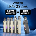Pack Offre - Kit Pod Drag X3 Classic avec PnP-X DTL - Voopoo 5+1