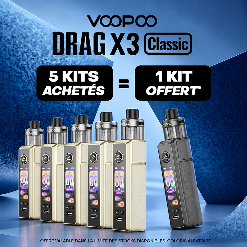 Pack Offre - Kit Pod Drag X3 Classic avec PnP-X DTL - Voopoo 5+1