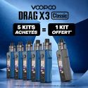 Pack Offre - Kit Pod Drag X3 Classic avec PnP-X DTL - Voopoo 5+1