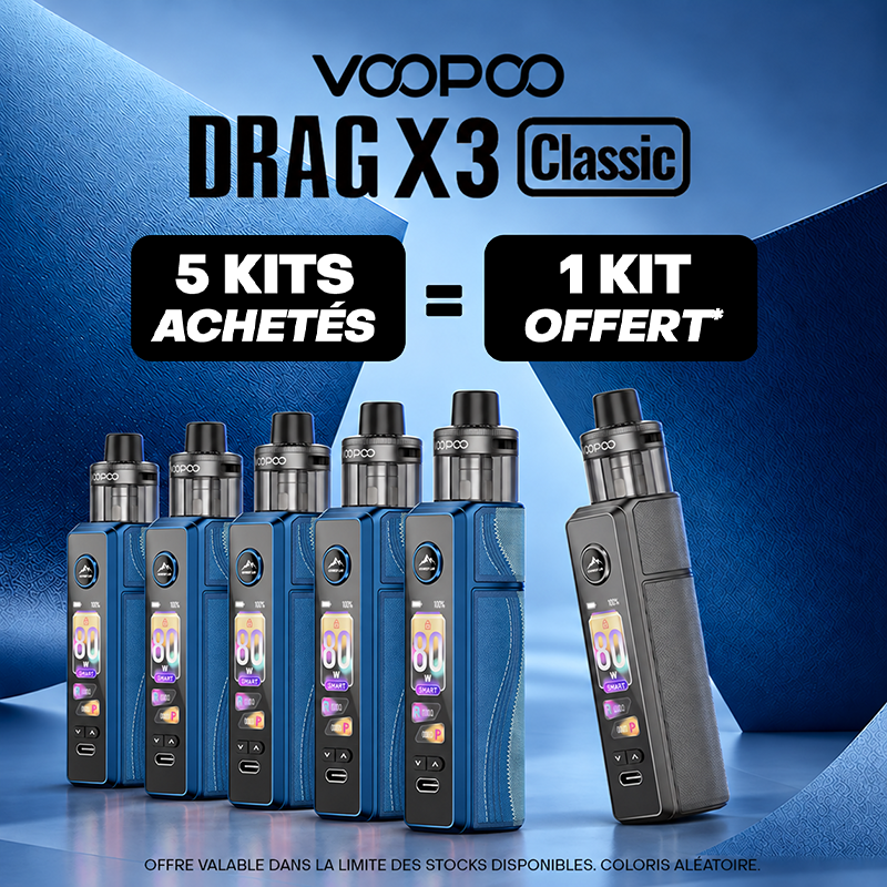 Pack Offre - Kit Pod Drag X3 Classic avec PnP-X DTL - Voopoo 5+1