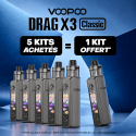 Pack Offre - Kit Pod Drag X3 Classic avec PnP-X DTL - Voopoo 5+1
