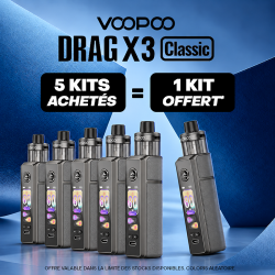 Pack Offre - Kit Pod Drag X3 Classic avec PnP-X DTL - Voopoo 5+1