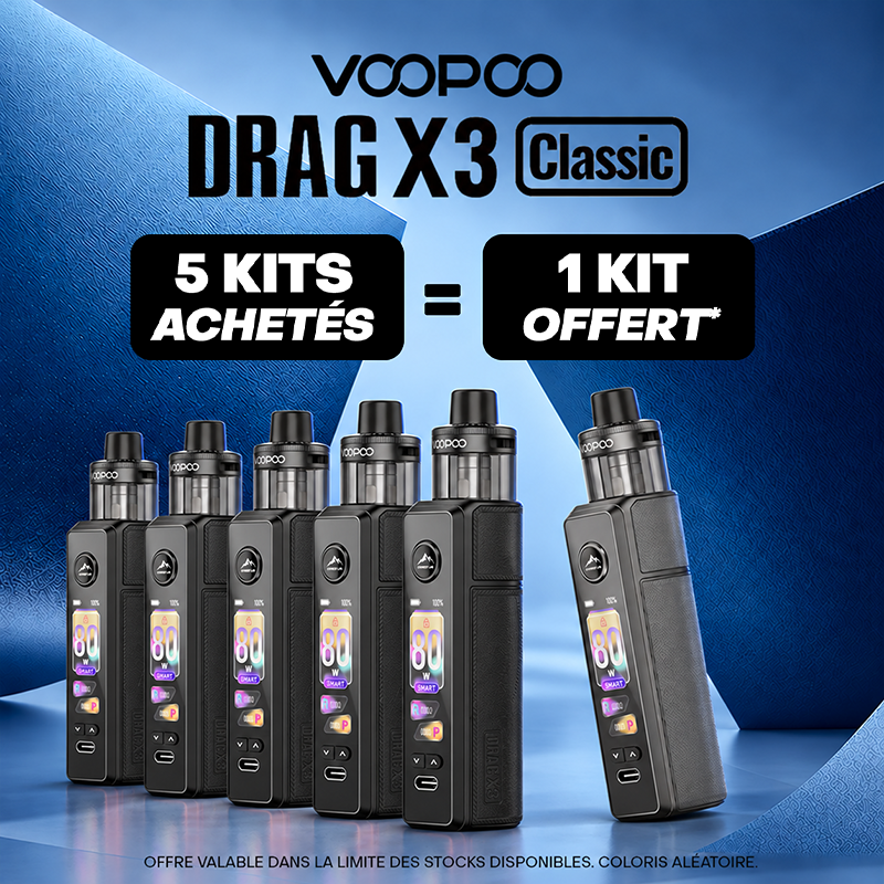 Pack Offre - Kit Pod Drag X3 Classic avec PnP-X DTL - Voopoo 5+1