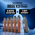 Pack Offre - Kit Pod Drag X3 Classic avec PnP-X DTL - Voopoo 5+1