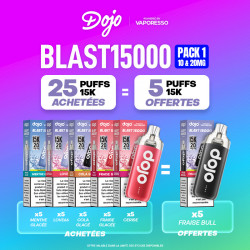Pack Offre - Puff Dojo Blast 15K 10+20mg - Dojo by Vaporesso 25+5