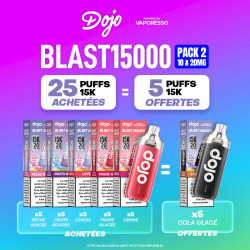 Pack Offre - Puff Dojo Blast 15K 10+20mg - Dojo by Vaporesso 25+5