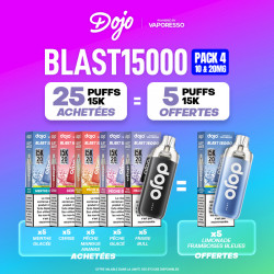 Pack Offre - Puff Dojo Blast 15K 10+20mg - Dojo by Vaporesso 25+5