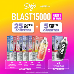 Pack Offre - Puff Dojo Blast 15K 10mg - Dojo by Vaporesso 25+5