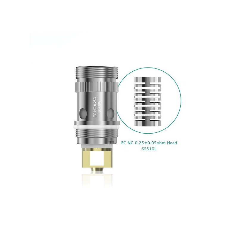 Pack de 5 résistances NC 0.25ohm Eleaf